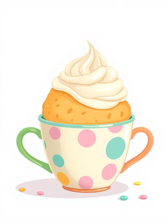 cream puff dessert illustration