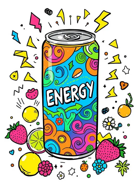 creative energy drink illustration
