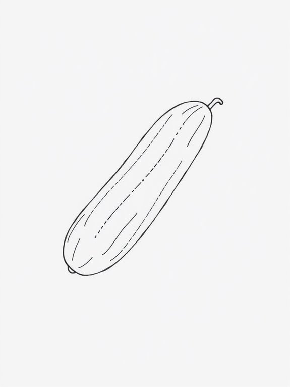 cucumber sketch art illustration