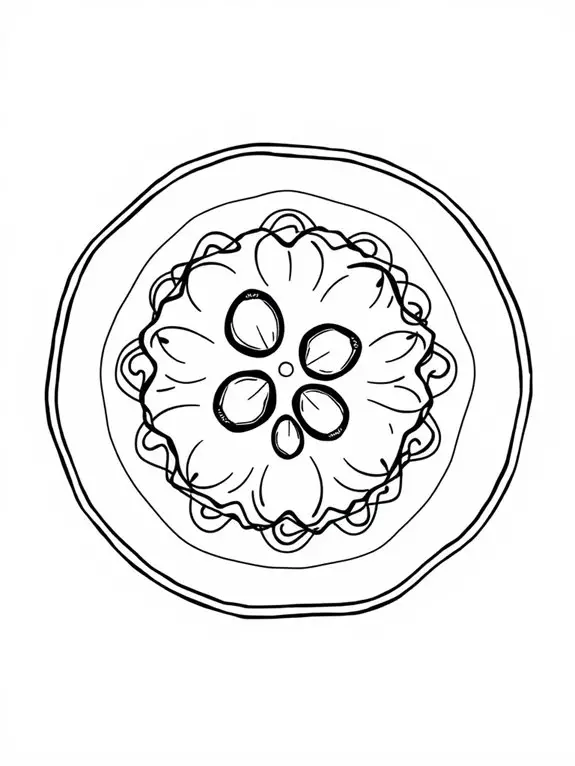 cucumber slice coloring activity
