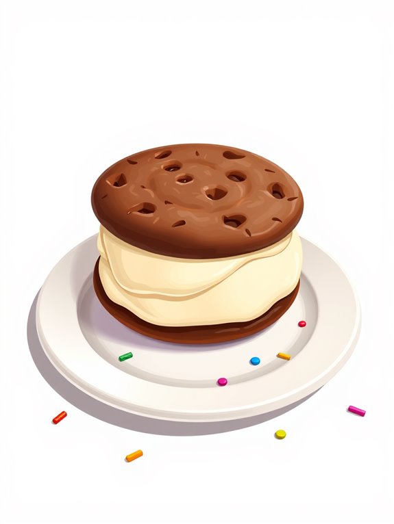 dessert illustration featuring sandwich