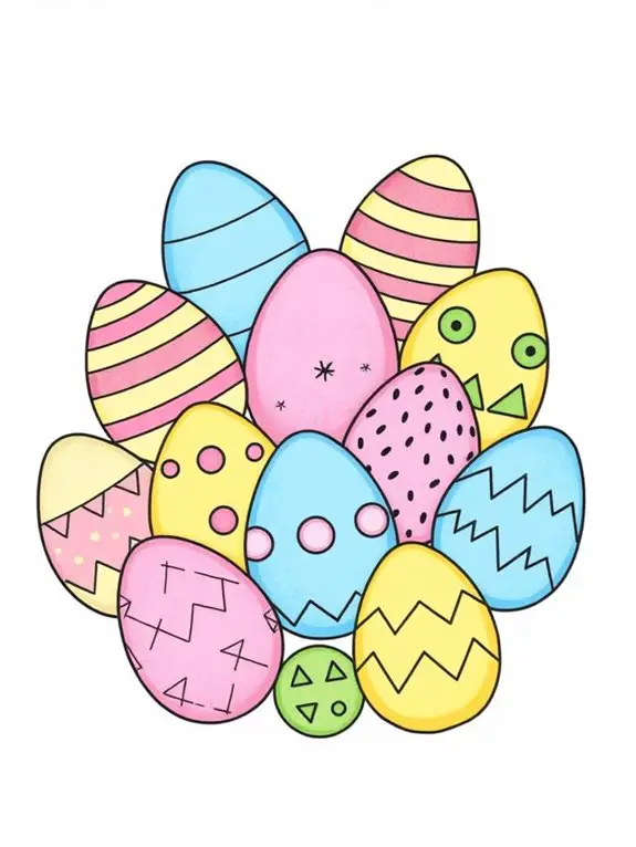 easter egg geometric design