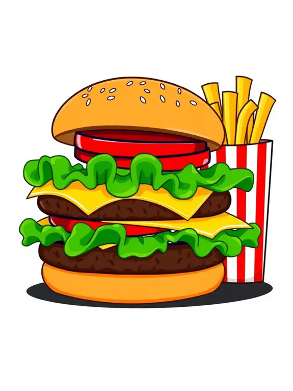 fast food illustration graphics
