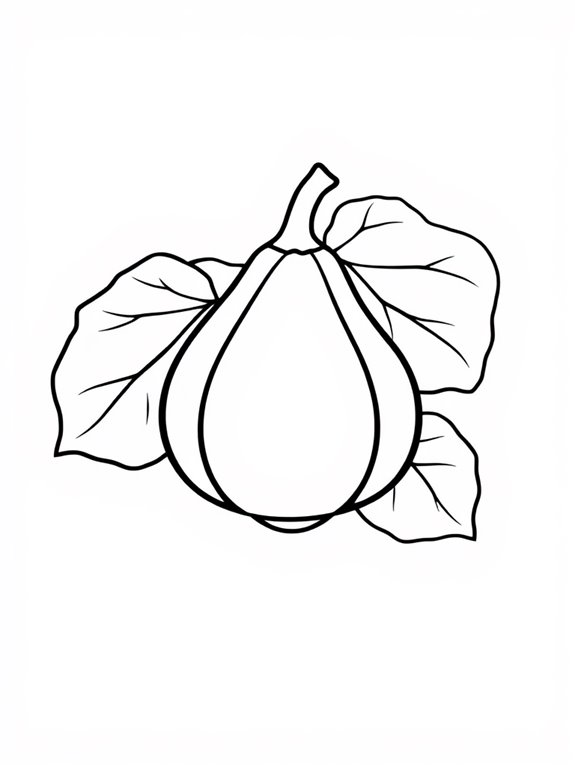 fig coloring page activity