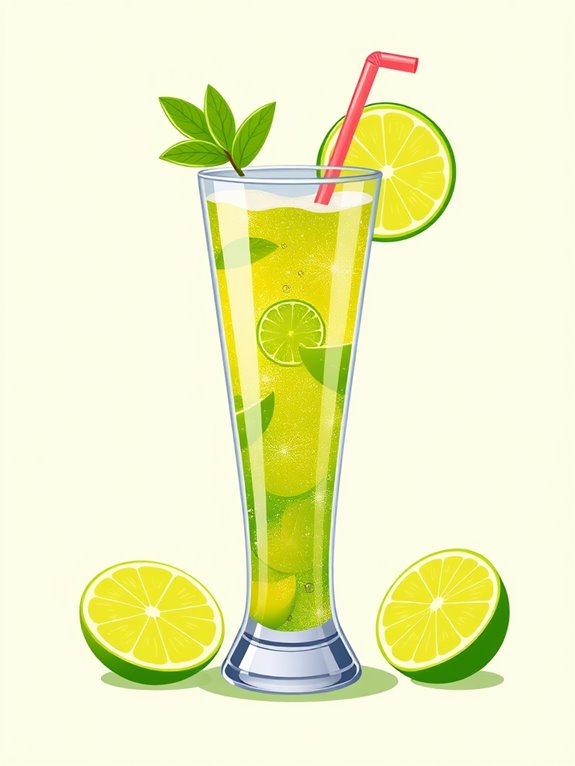 fizzy beverage illustration design