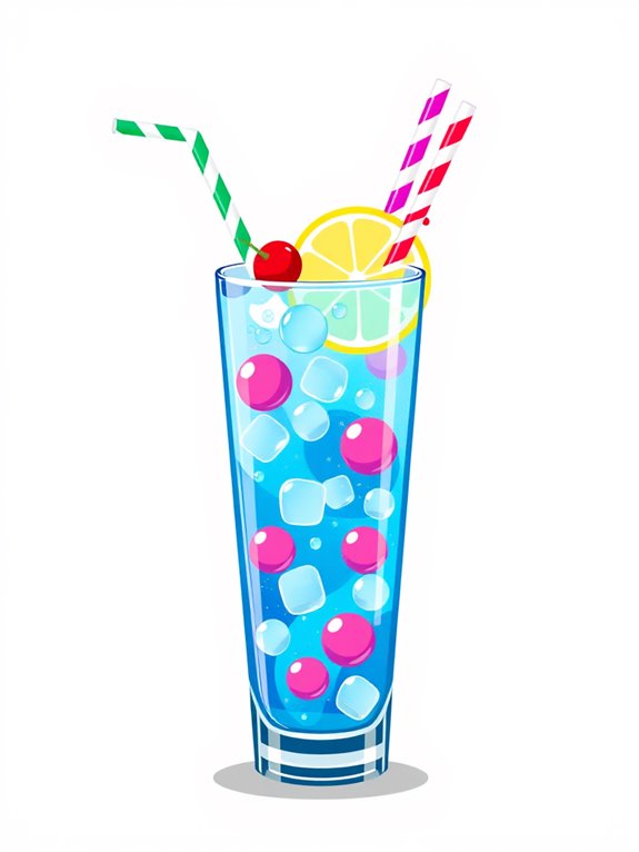 fizzy drink clipart straws