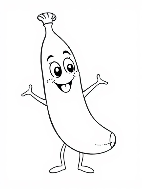 fun banana coloring activity