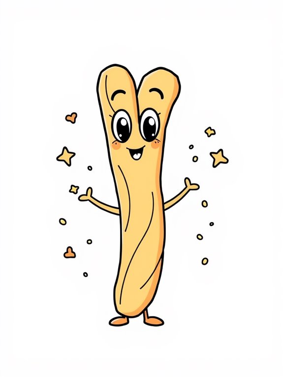 fun cartoon churro art
