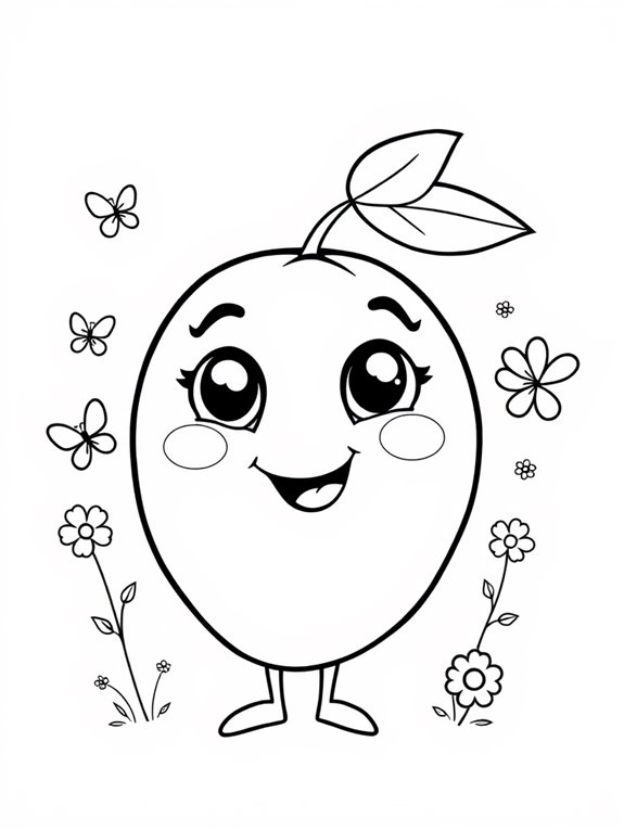 fun fruit coloring activity