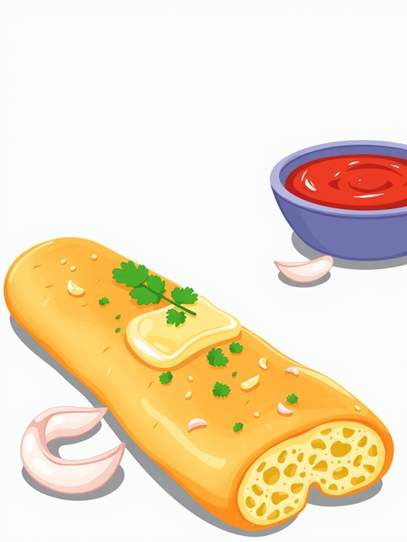 garlic breadstick illustration graphic