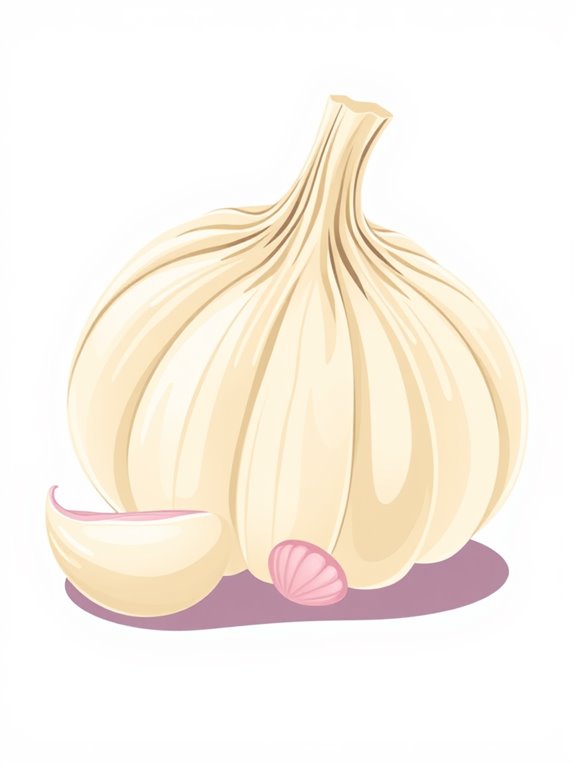 garlic bulb illustration graphic
