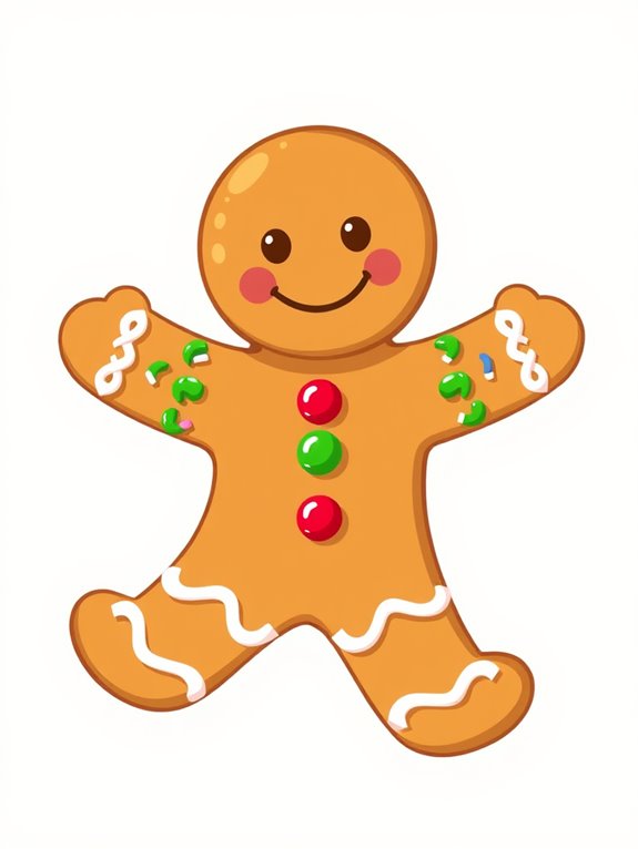 gingerbread man cookie illustration