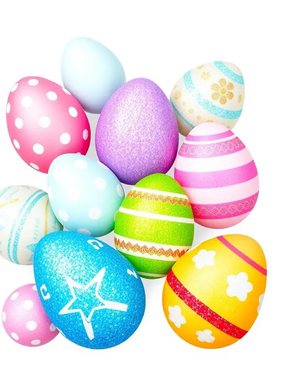 glittery easter egg clipart