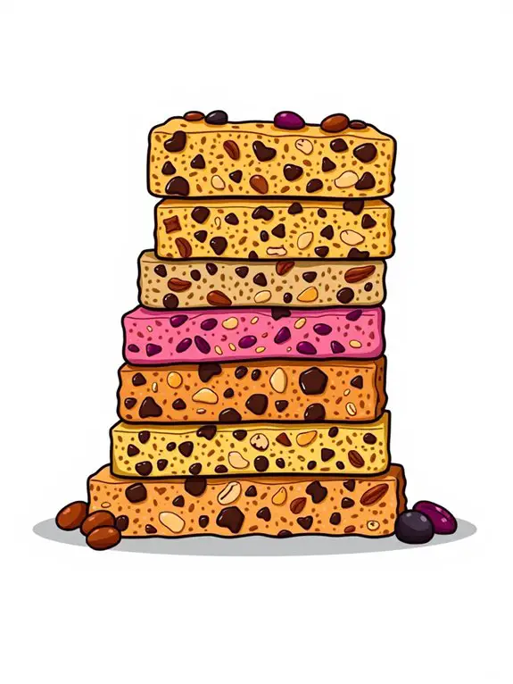 granola bar illustration design