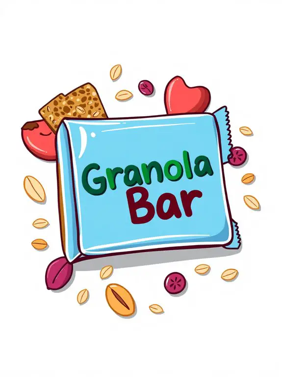 granola bar illustration design