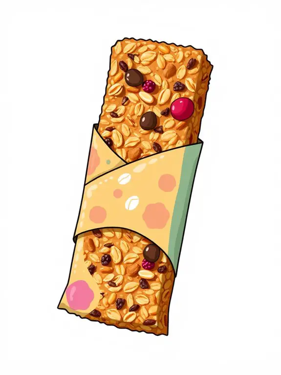 granola bar illustration design