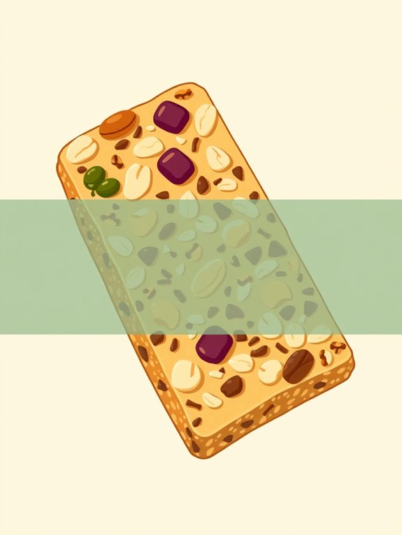 granola bar slice illustration
