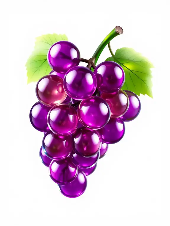 grape themed glass clipart design