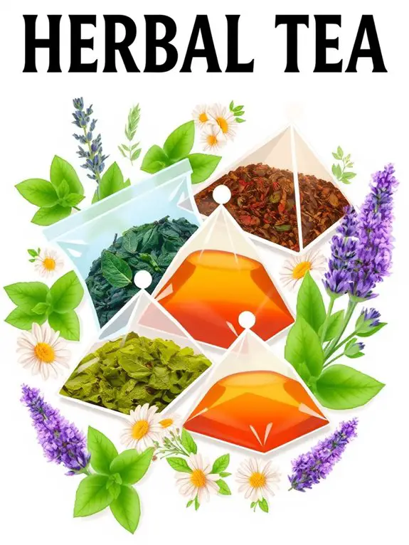 herbal tea bag illustration