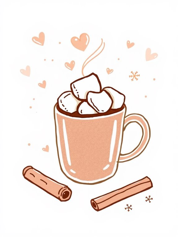 hot chocolate doodle art