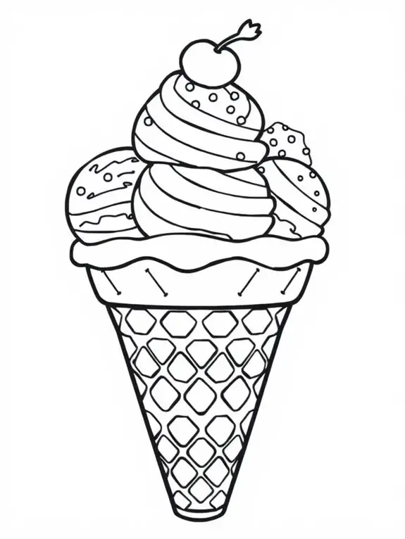 ice cream cone illustration