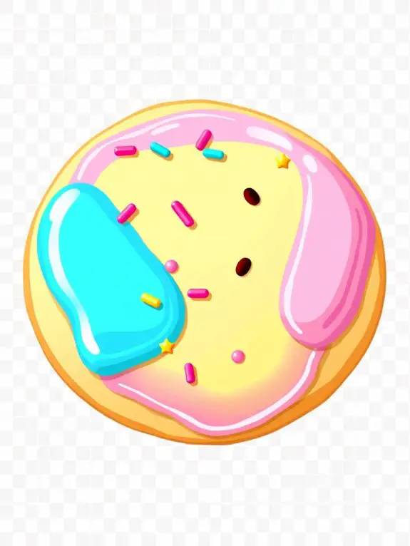 iced sugar cookie clipart
