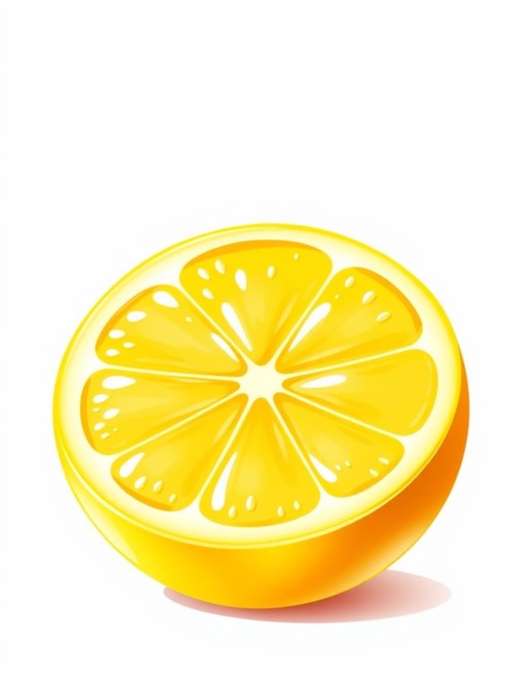 lemon slice graphic illustration
