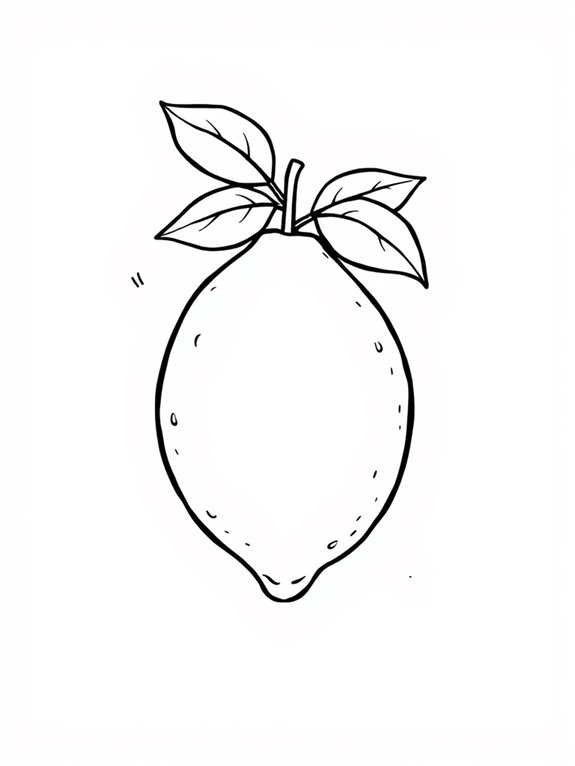 lemon themed coloring activity