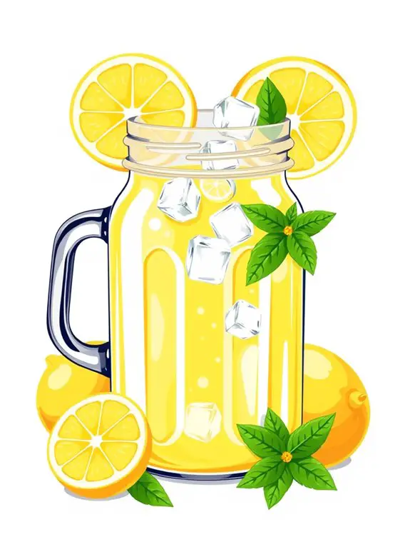 lemonade jar graphic design