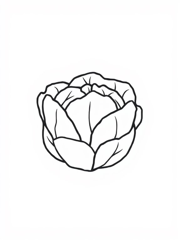 lettuce coloring page design