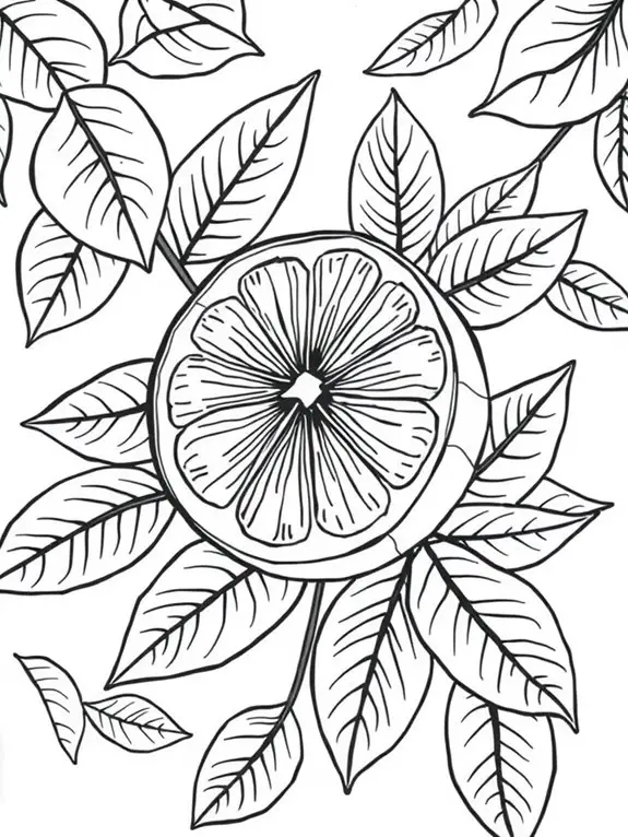 lime and leaves illustration
