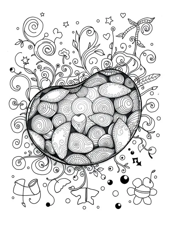 monochrome jellybean illustration