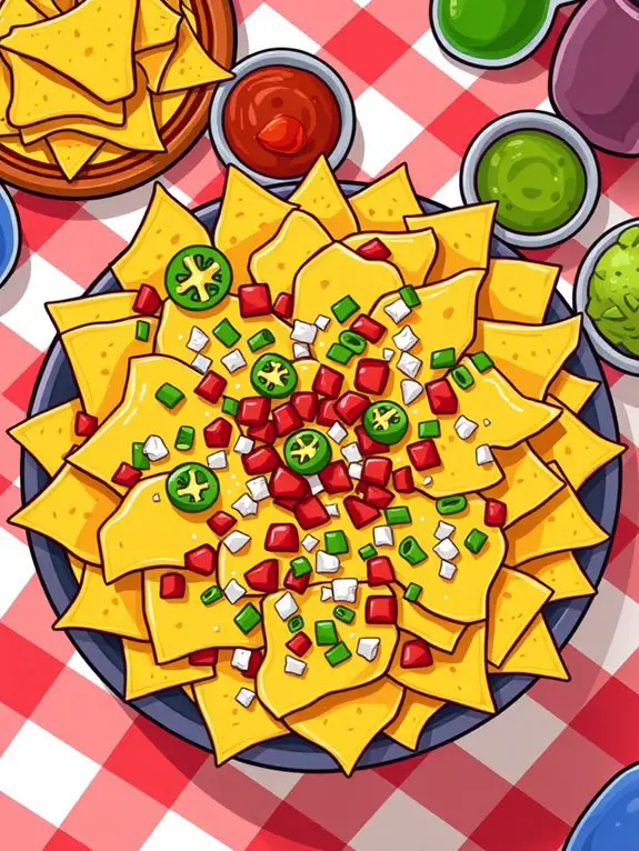 nacho platter clipart design