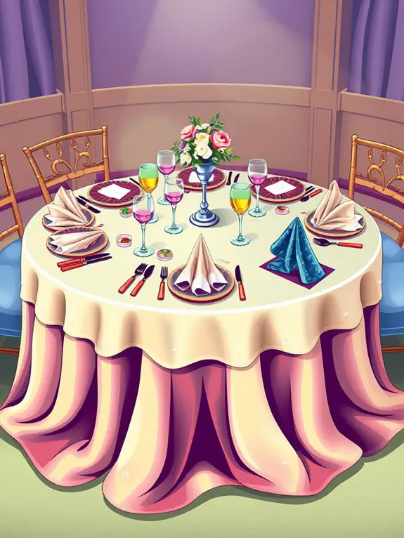 napkin fold decorative clipart