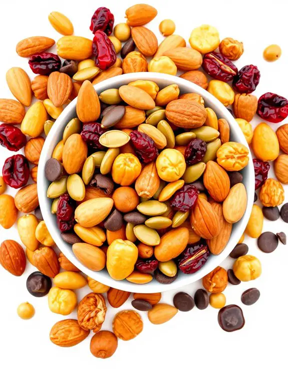 nutritious snack mix illustration