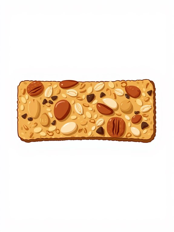 nutty granola bar clipart