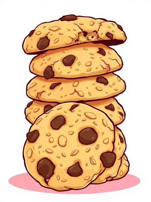 oatmeal raisin cookie illustration