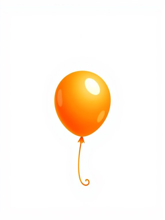 orange balloon graphic design