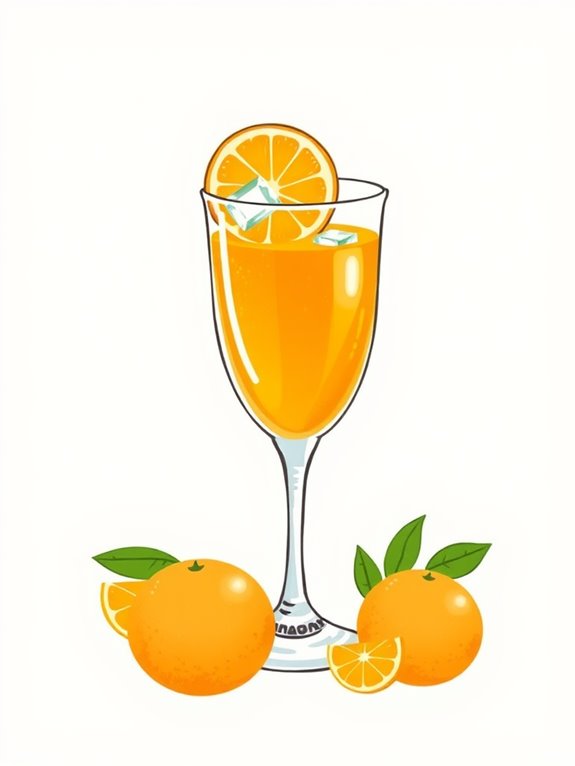 orange juice illustration sketch