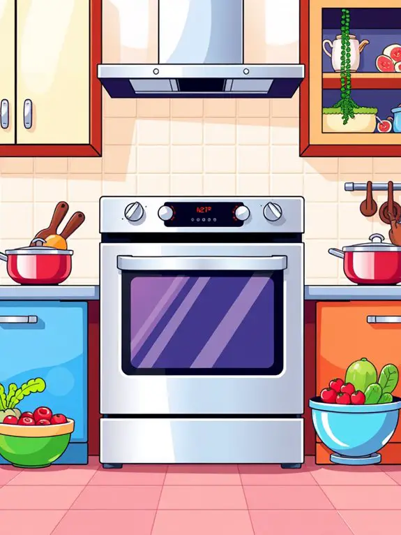 oven illustration in kitchen