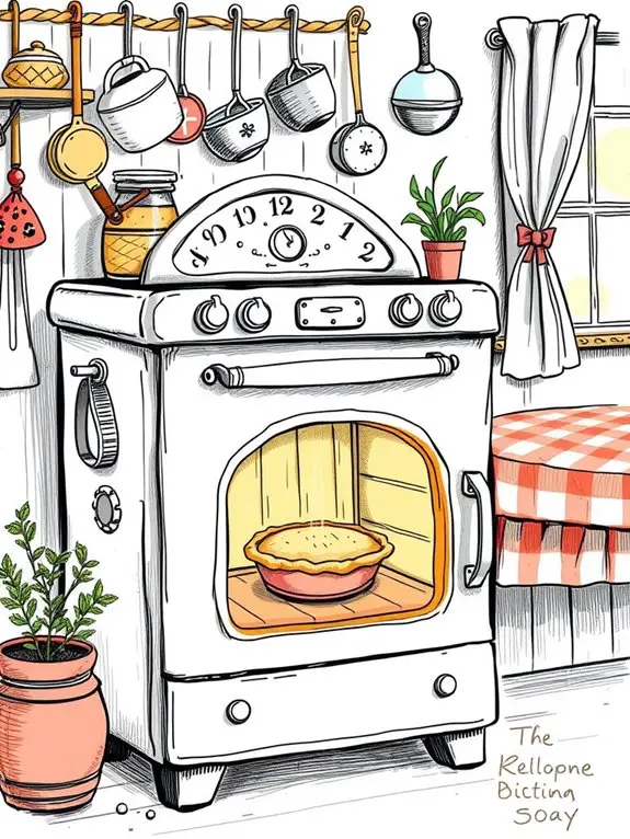 oven sketch drawing design