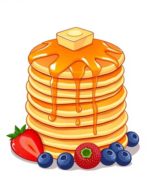 pancake cooking in pan