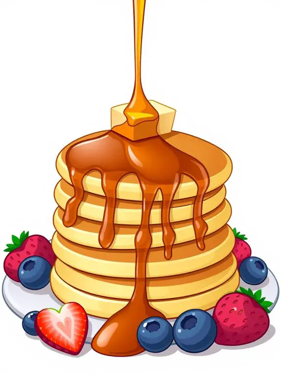 pancake slice illustration graphic