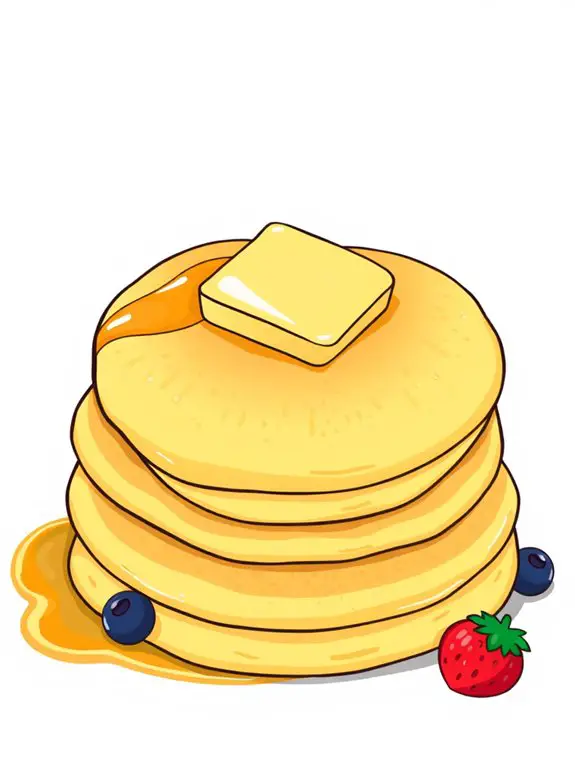pancake topped with butter
