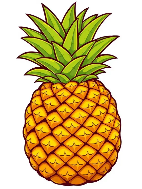 pineapple illustration graphic design
