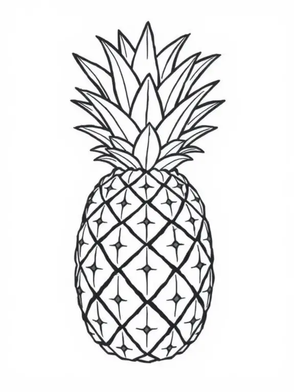 pineapple themed art activity