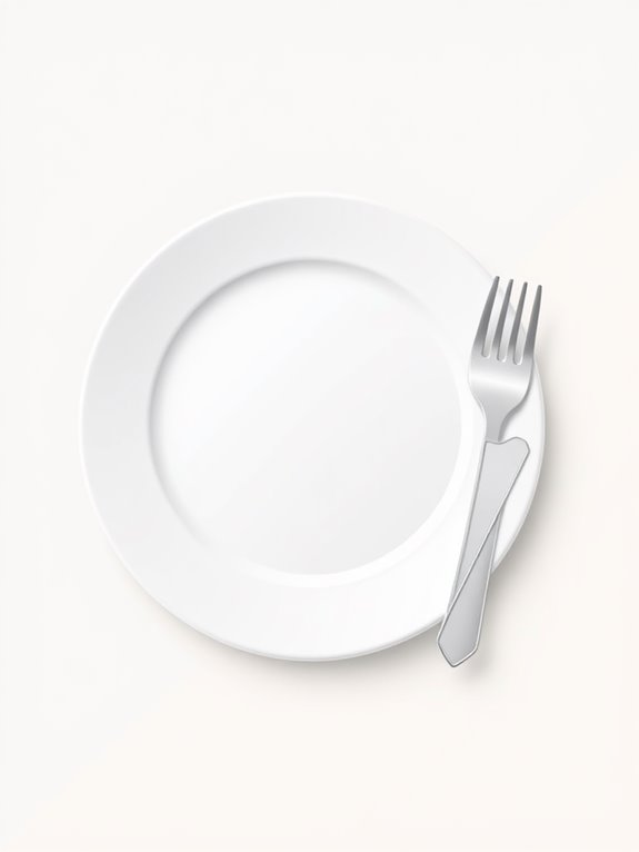 plate and fork illustration