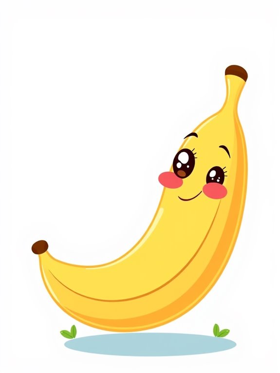 playful cartoon banana image