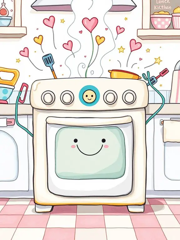 playful kitchen appliance illustration