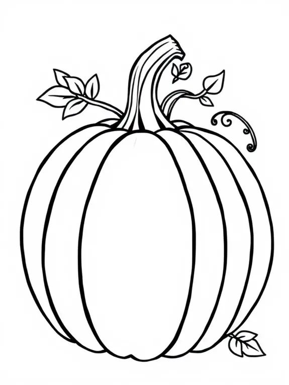 pumpkin coloring activity page